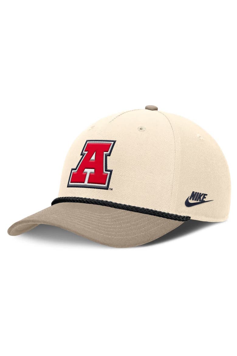 Men's Nike Natural Arizona Wildcats Rise Legacy Throwback Logo Adjustable Hat, Main, color, Natural