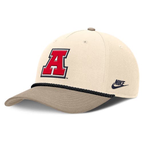 Nike Natural Arizona Wildcats Rise Legacy Throwback Logo Adjustable Hat In Brown
