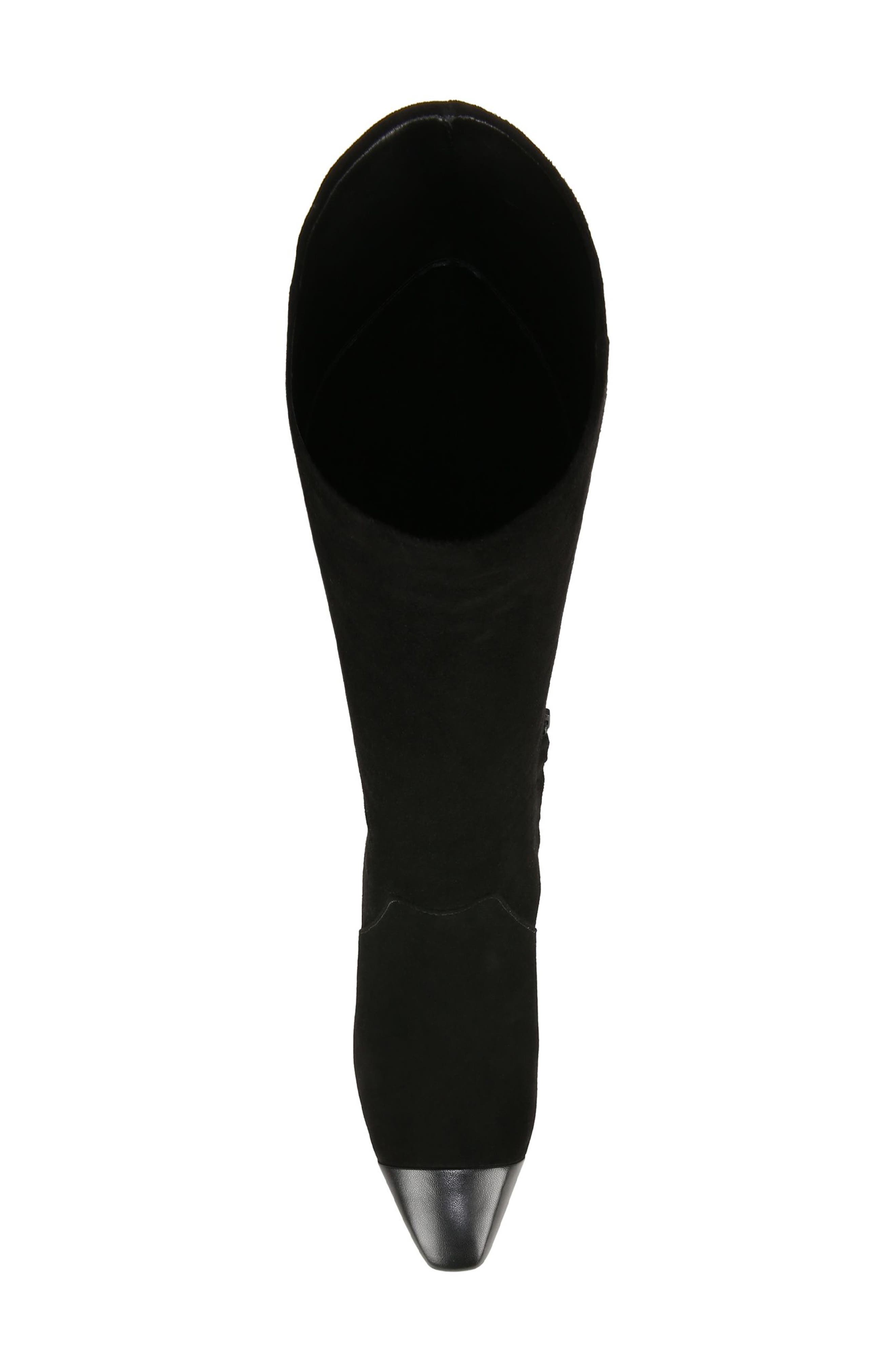 Veronica Beard Cecile Knee High Boot, Alternate, color, Black/ Black