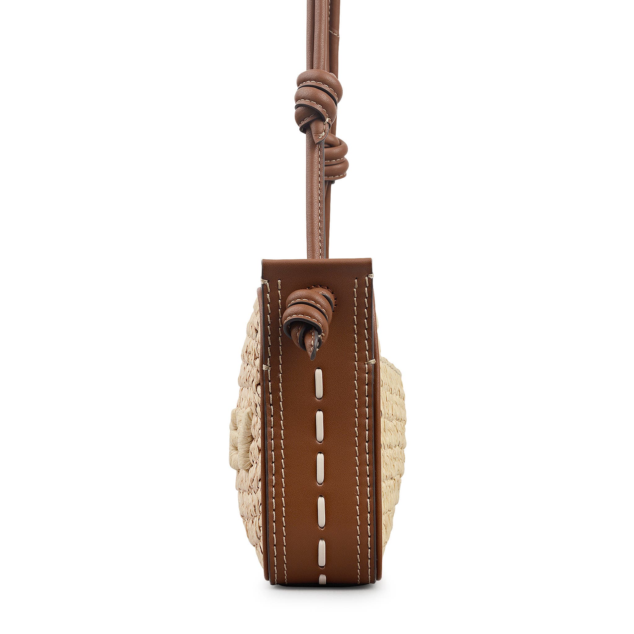 Radley The Camden - Raffia Small Ziptop Shoulder Bag, Alternate, color, Natural