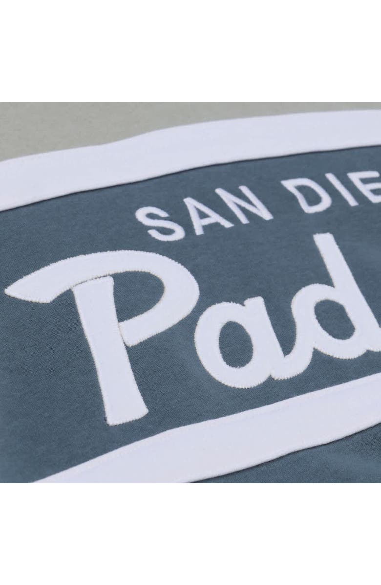 Mitchell & Ness Men's Mitchell & Ness  Gray San Diego Padres Cooperstown Collection Thunderstorm Head Coach Hoodie, Alternate, color, Gray