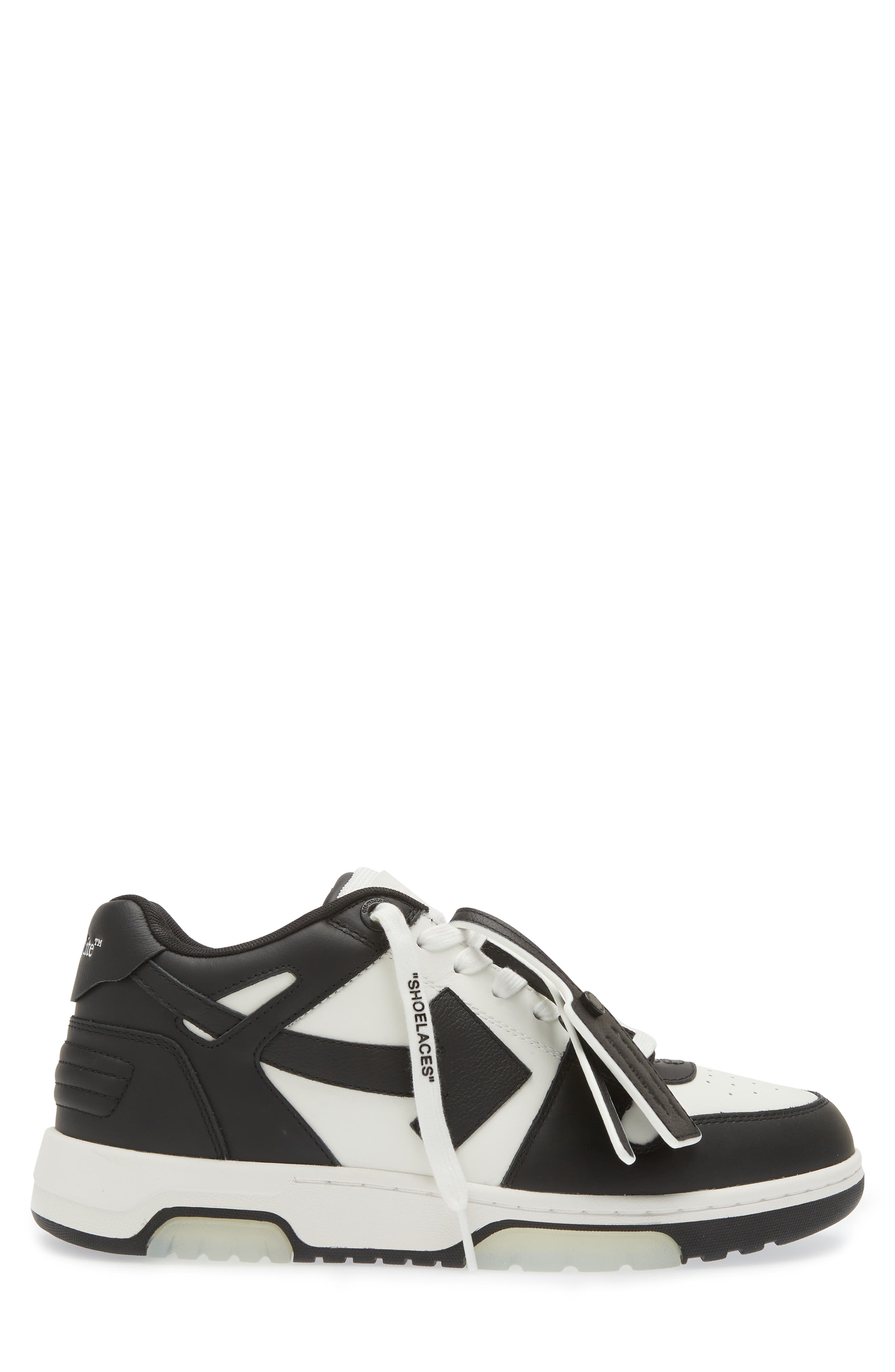 Off-White Out of Office Low Top Sneaker, Alternate, color, White/Black
