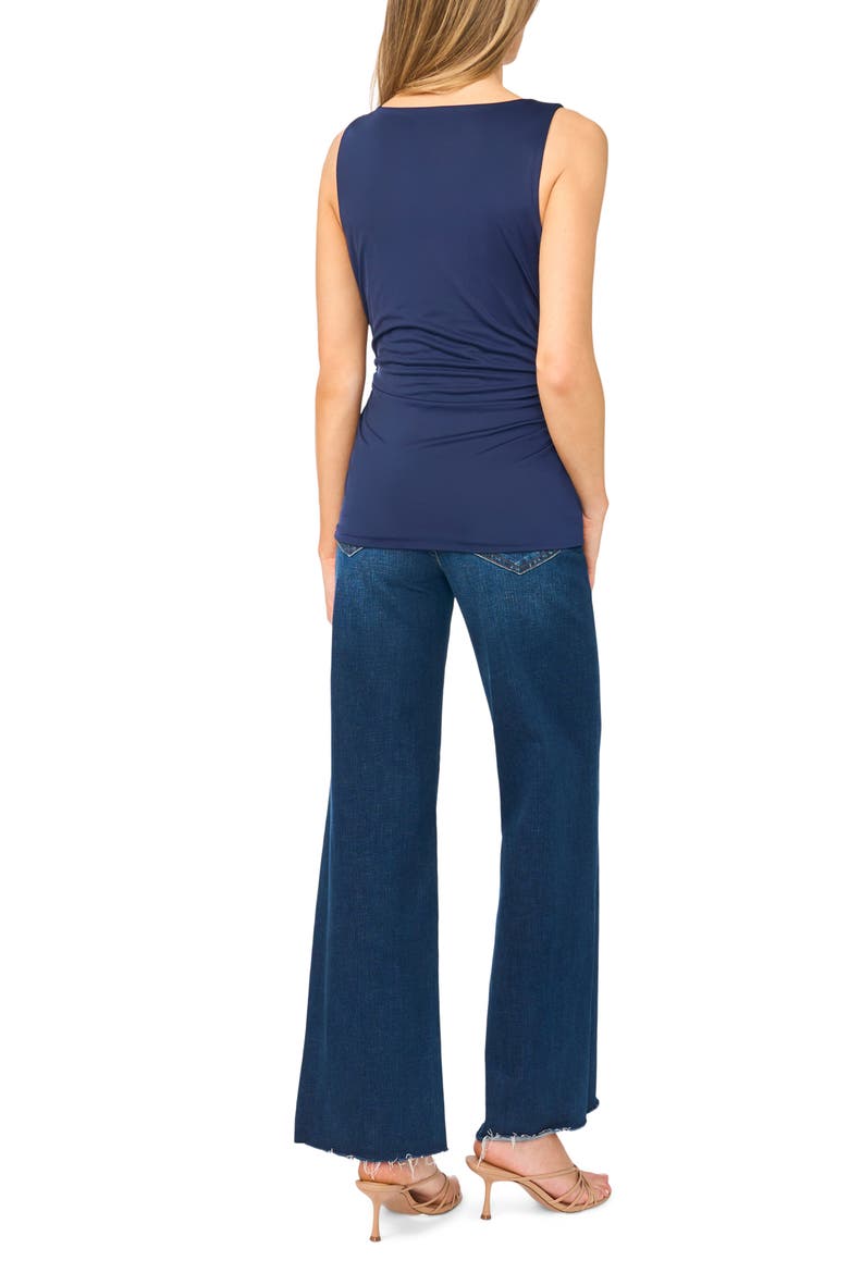 Ruched Compression Tank, Alternate, color, CLASSIC NAVY