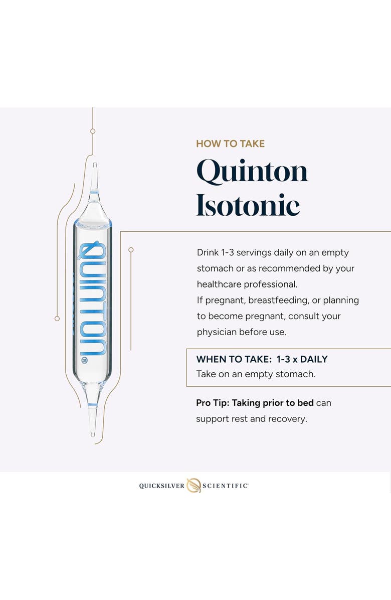 Quicksilver Scientific Isotonic Solution Sea Water Mineral Electrolyte Liquid Supplement, Alternate, color, NO COLOR