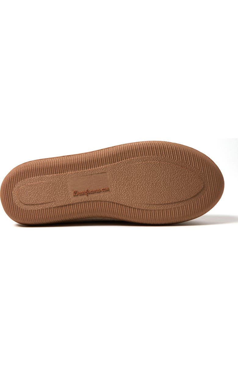 DEARFOAMS Hayes Soft Knit Moccasin Slipper, Alternate, color, Oatmeal Heather