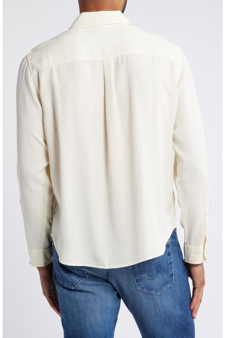 Aiden Solid Lyocell Button-Up Shirt, Alternate, color, IVORY DUST