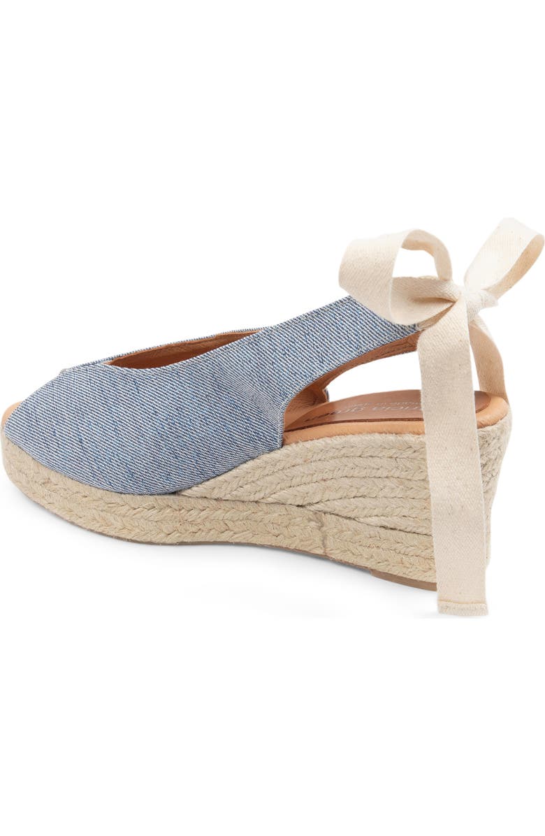 patricia green Dolce Espadrille Wedge Sandal, Alternate, color, Denim Lurex