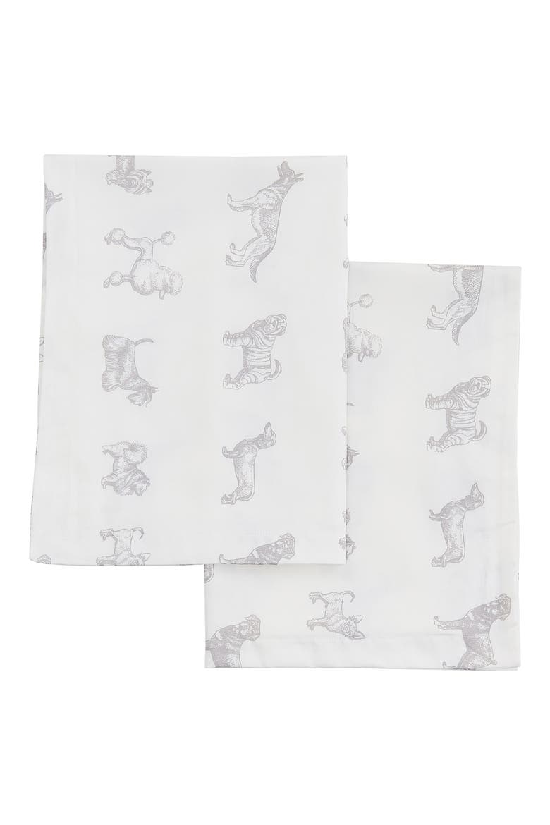 Dog 400 Thread Count Cotton Duvet Set, Main, color, GREY