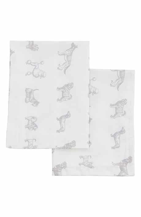 MELANGE HOME Dog 400 Thread Count Cotton Duvet Set