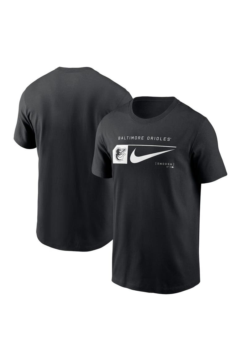 Men's Nike Black Baltimore Orioles Fashion Graphic Swoosh T-Shirt, Main, color, Black