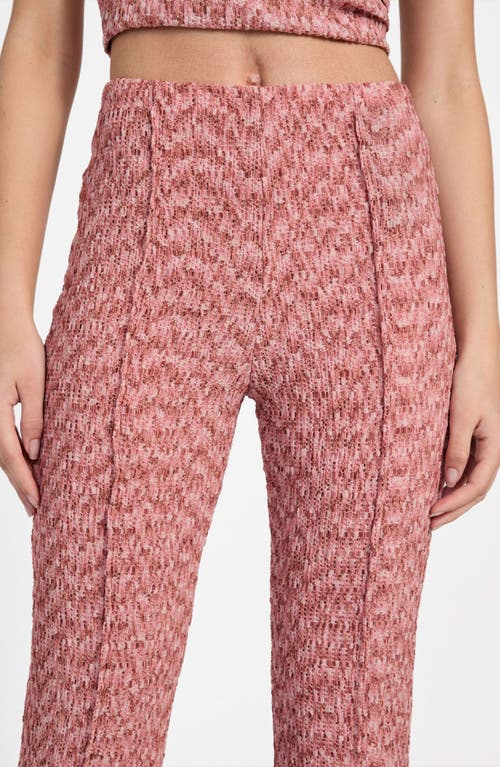 Guess Naleny Seamed Open Stitch Pants In Pink