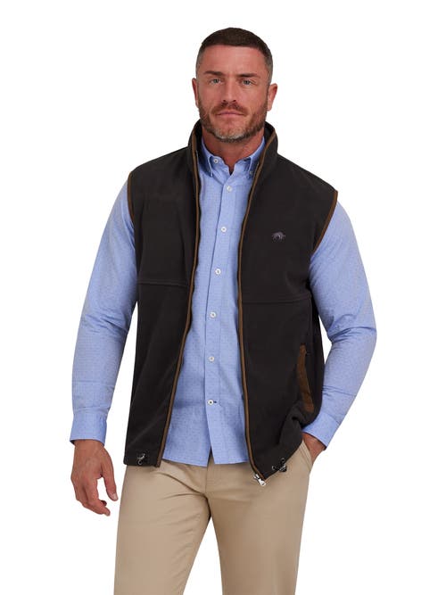 Raging Bull Fleece Gilet In Black