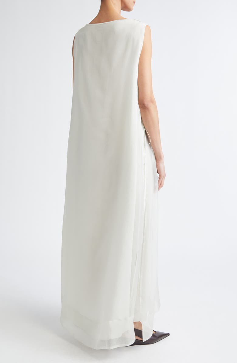 Altuzarra Jools Floral Silk Organza Evening Dress, Alternate, color, Macadamia Shibori Flower