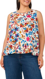 Vince Camuto Sleeveless Peplum Top