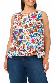 Vince Camuto Sleeveless Peplum Top