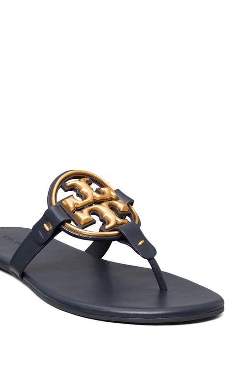 Tory Burch Metal Miller Soft Leather Sandal In Multi