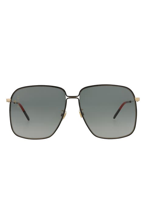 Novelty 61mm Oversize Square Sunglasses