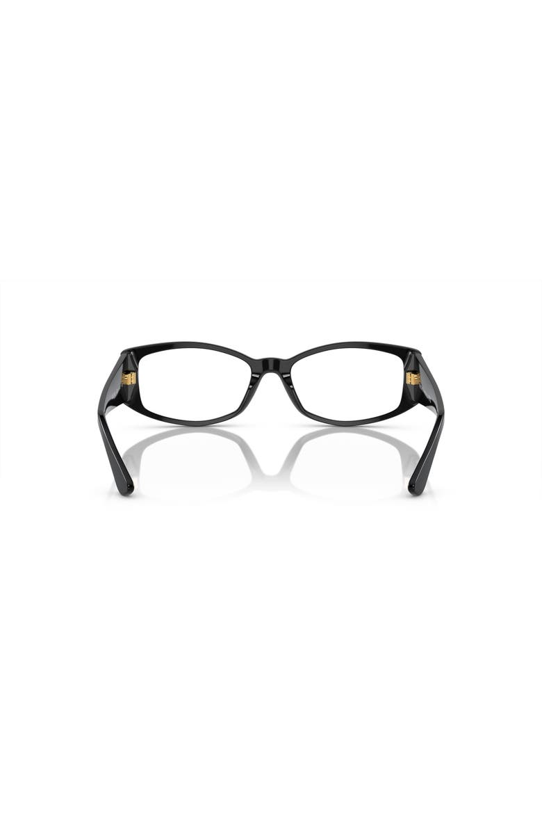 Versace 54mm Irregular optical glasses, Alternate, color, Black