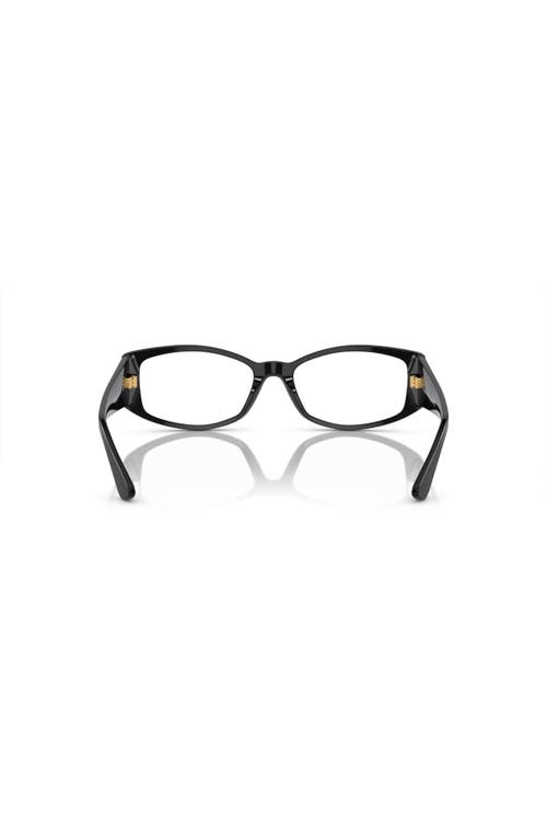 Versace 54mm Irregular Optical Glasses In Black