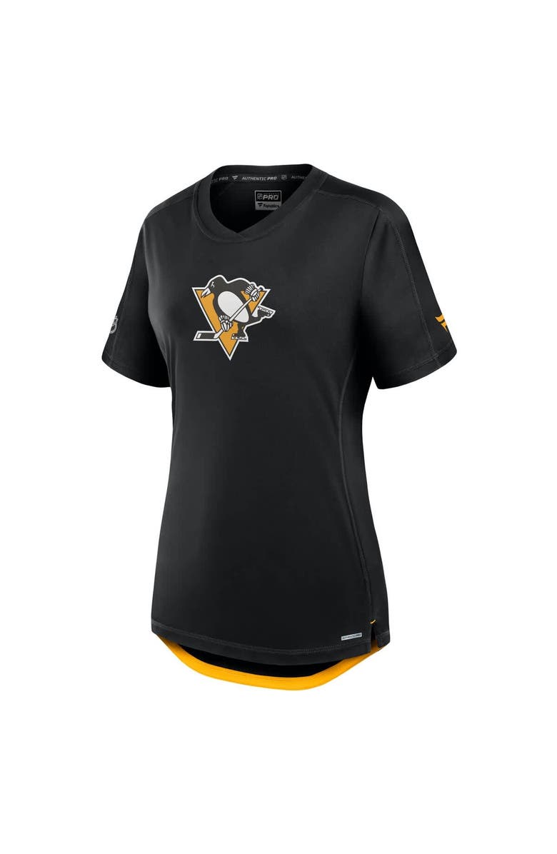 FANATICS Women's Fanatics  Black Pittsburgh Penguins Authentic Pro Rink T-Shirt, Alternate, color, Black