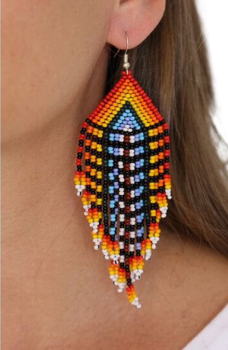 Fosterie Chameleon Earring, Alternate, color, Red