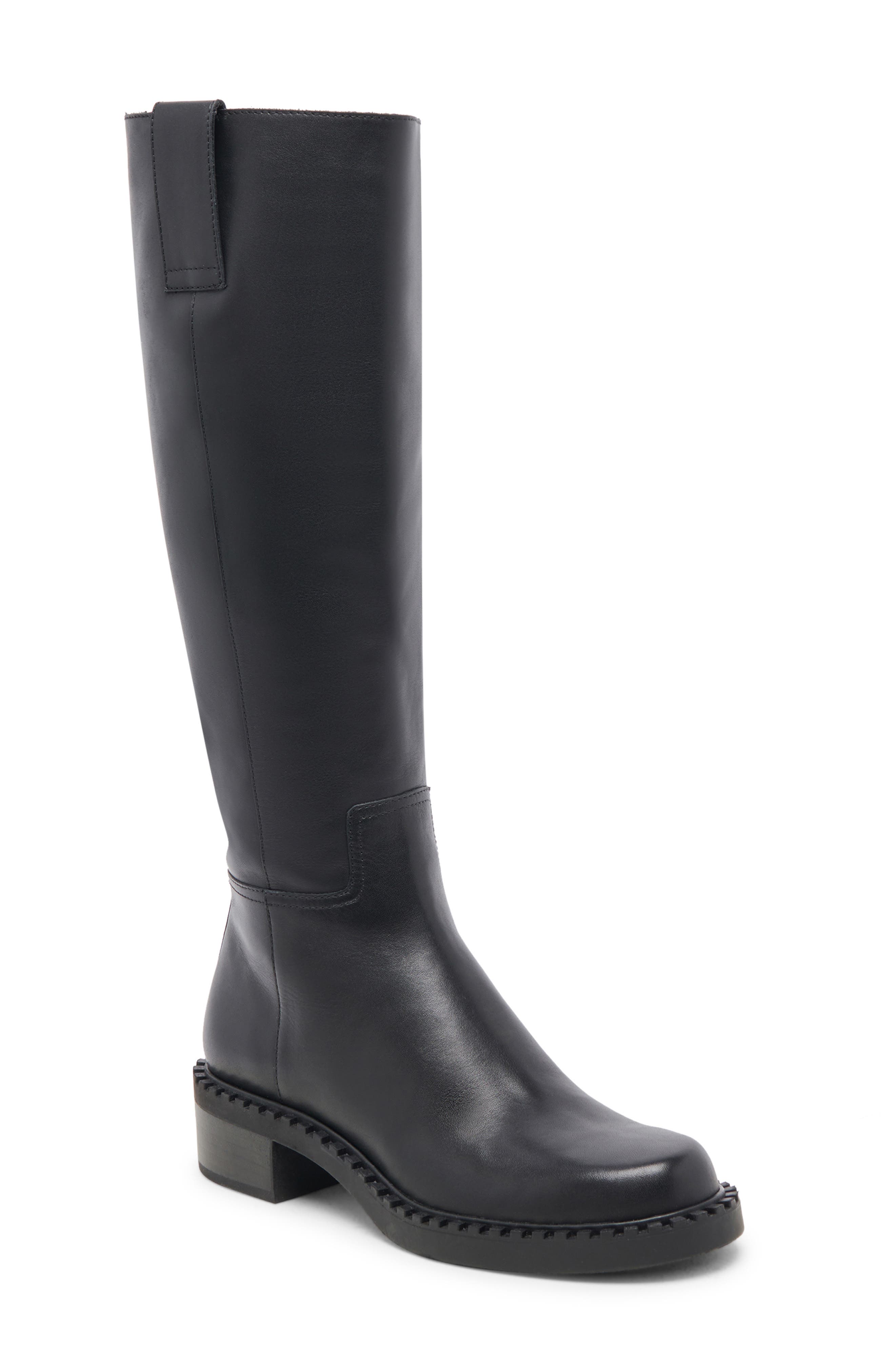 Dolce Vita Glory H20 Waterproof Knee High Boot, Main, color, Black Leather H2o