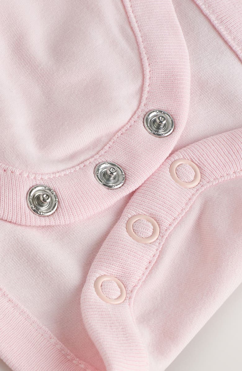 NEXT Flower Heart Overalls & Bodysuit Set, Alternate, color, Pink