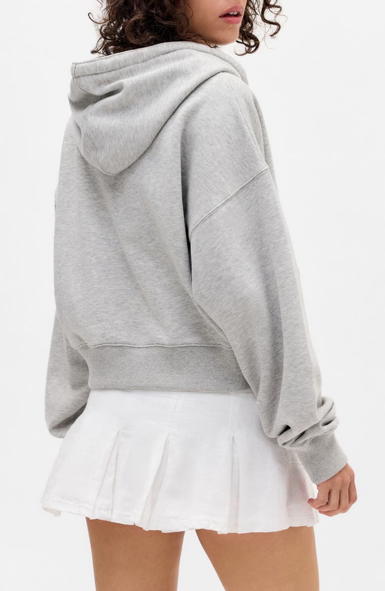BDG Urban Outfitters Crop Zip-Up Hoodie, Alternate, color, Grey
