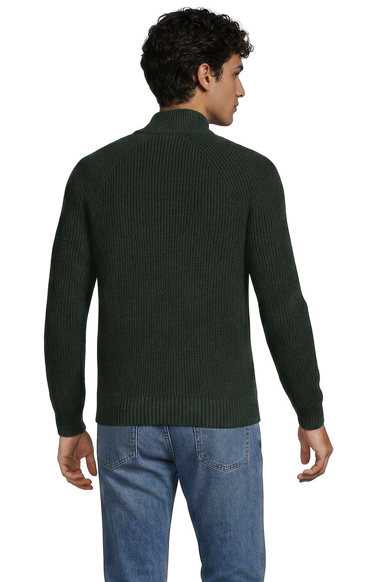 Drifter Quarter Zip Sweater, Alternate, color, Hunter Green Heather