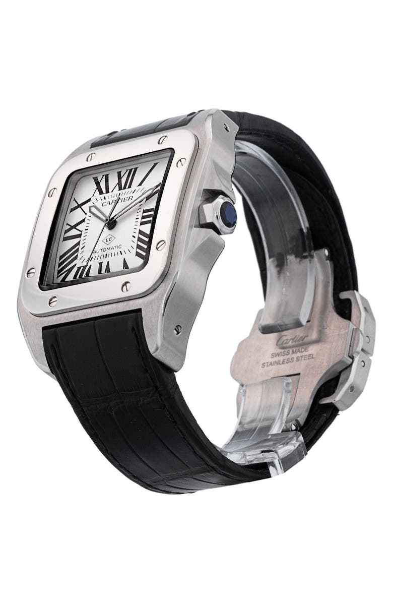 Watchfinder & Co. Cartier Preowned 2014 Santos 100 Automatic Bracelet Watch, 38mm, Alternate, color, 