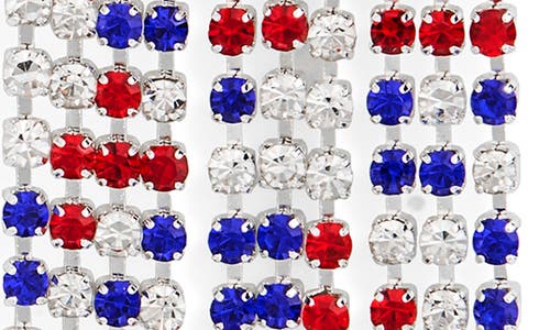 Leith Rhinestone Fringe Drop Earrings