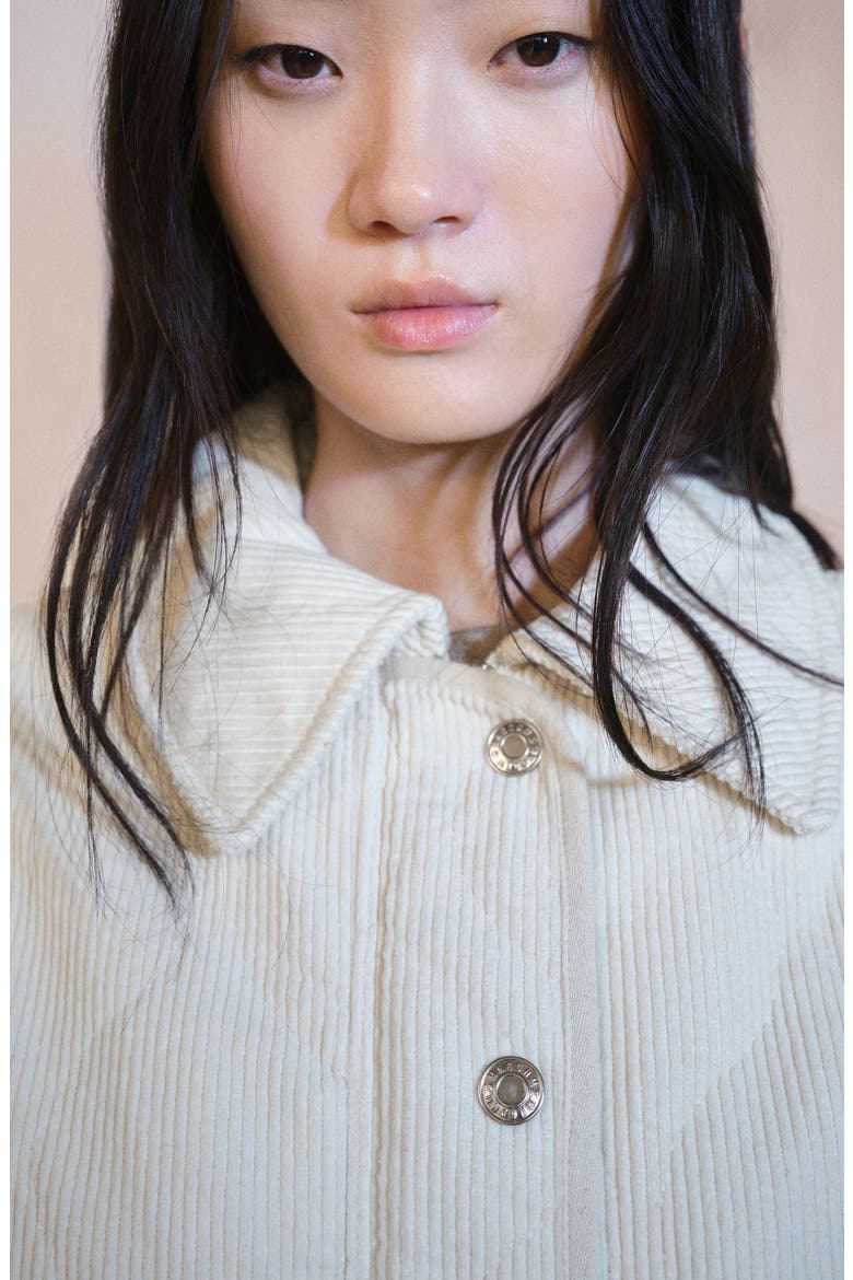 Quilted Corduroy Jacket, Alternate, color, OFF WHITE