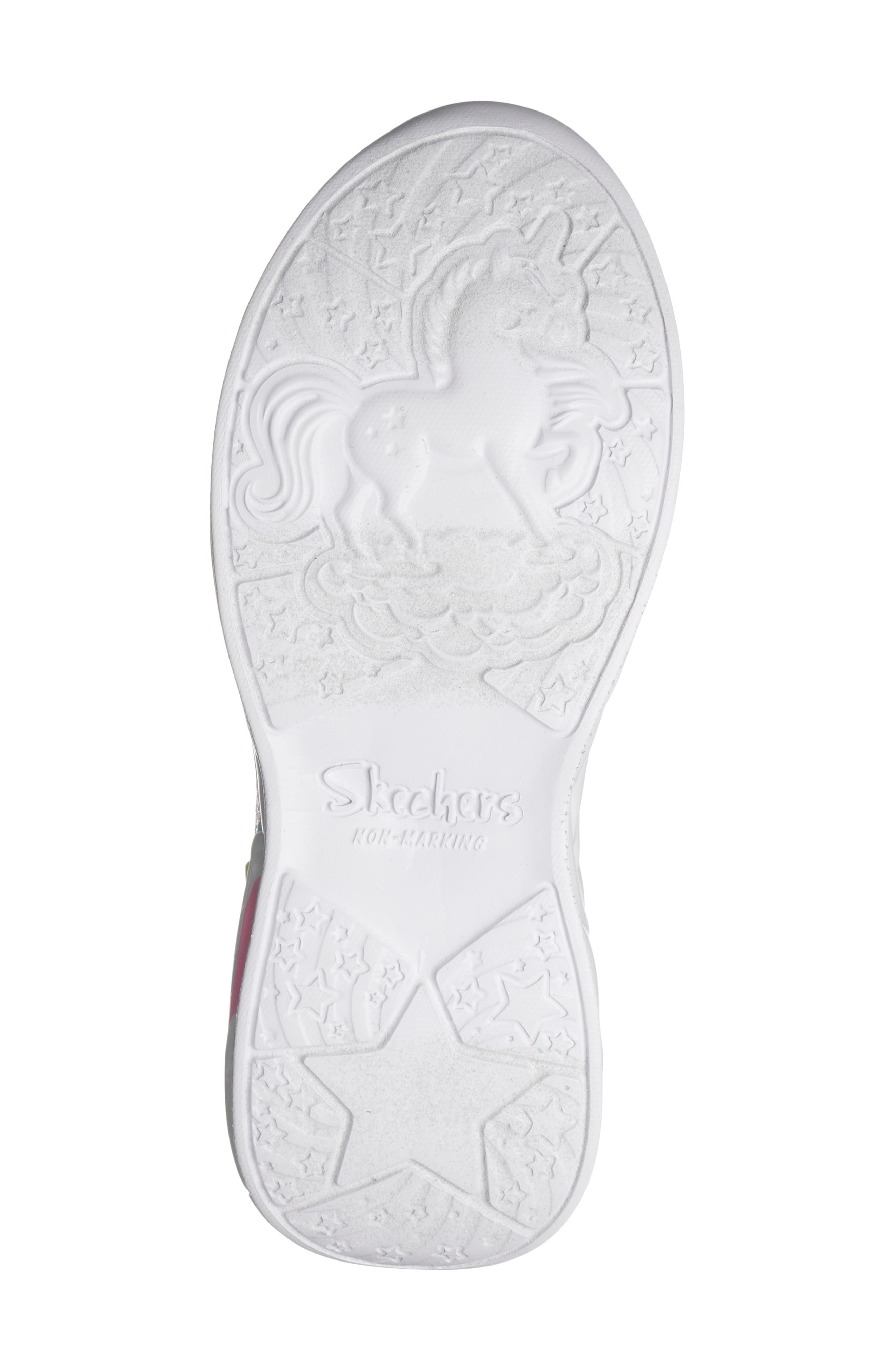 SKECHERS Kids' Unicorn Dreams Starry Lite Sneaker, Alternate, color, Pink Multi