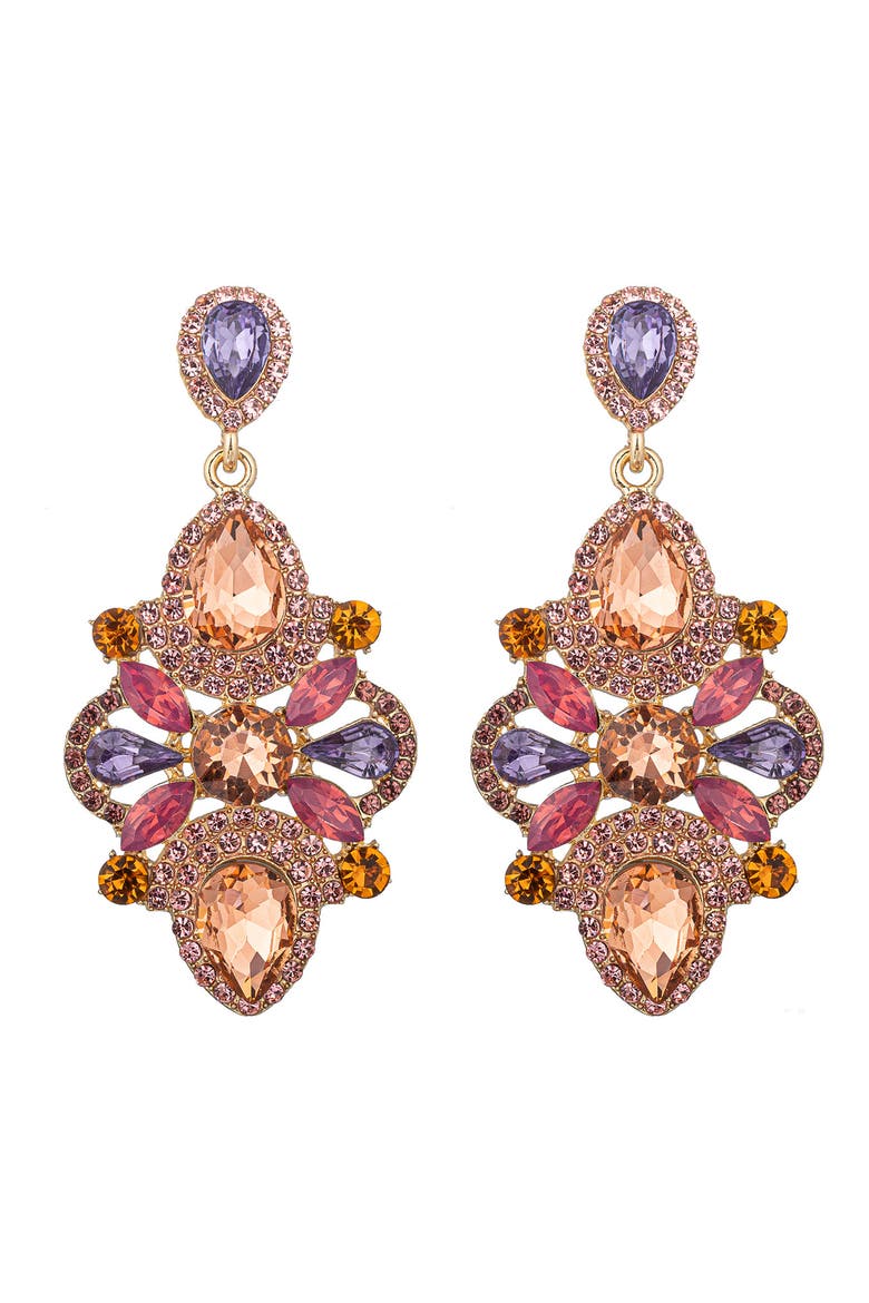 Dawn Statement Earrings, Main, color, GOLD