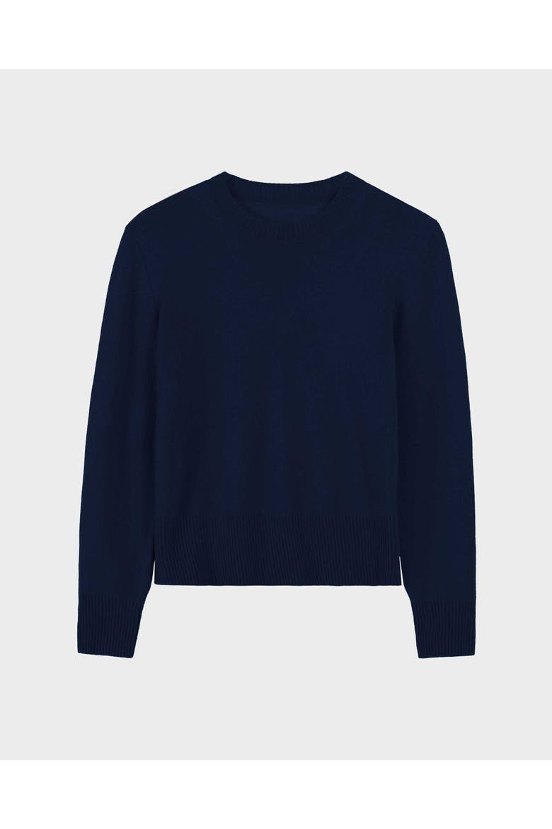 Cashmere Merino Blend Sweater, Alternate, color, Midnight Navy