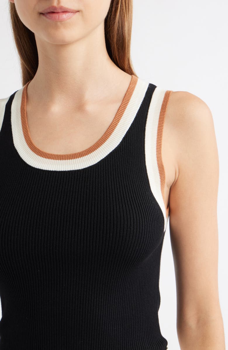 MANGO Crochi Rib Tank Top, Alternate, color,