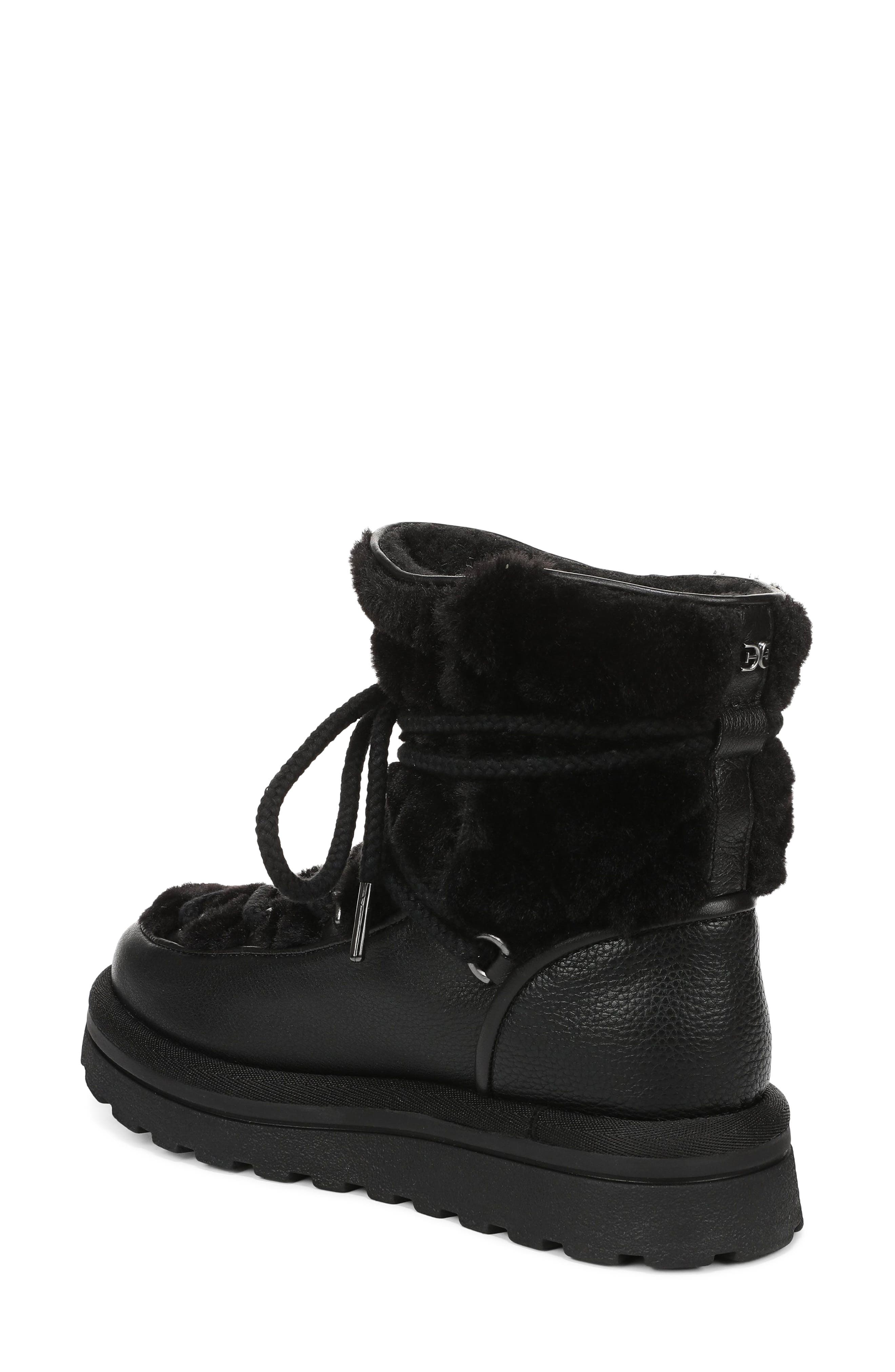 Ovie Faux Fur Bootie, Alternate, color, BLACK