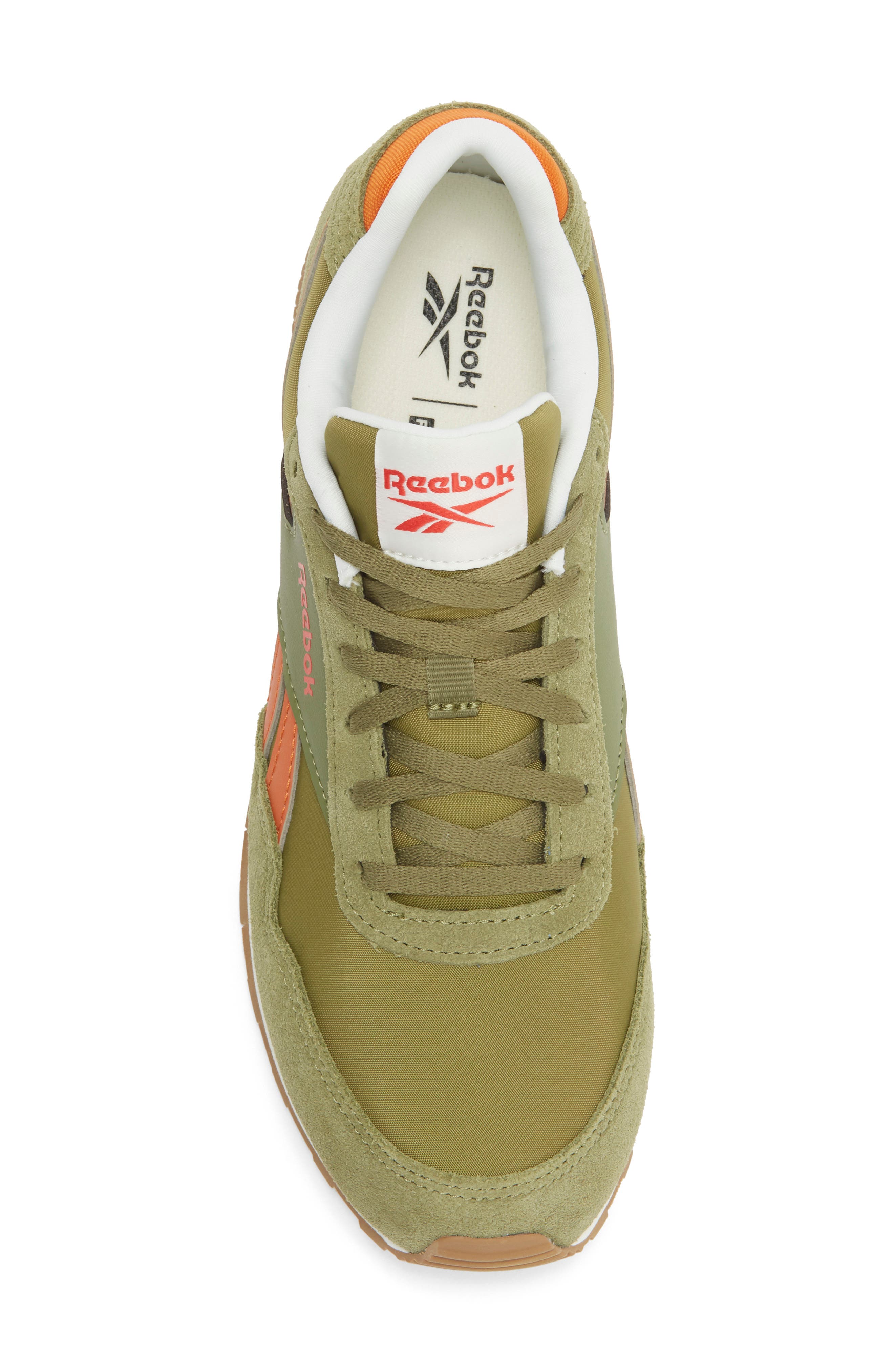 Glide Low Sneaker, Alternate, color, GREEN ORNGE RED