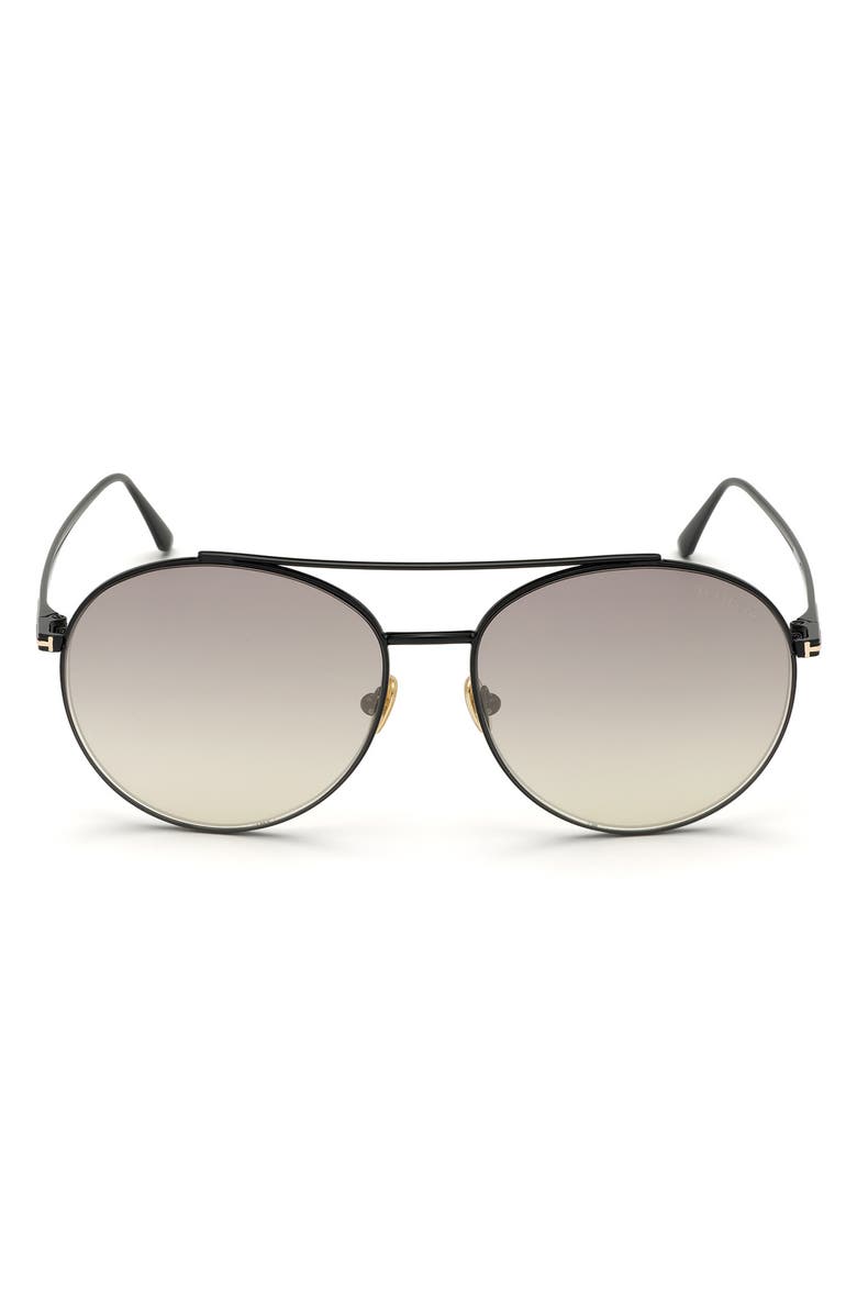 TOM FORD 61mm Round Sunglasses, Main, color,