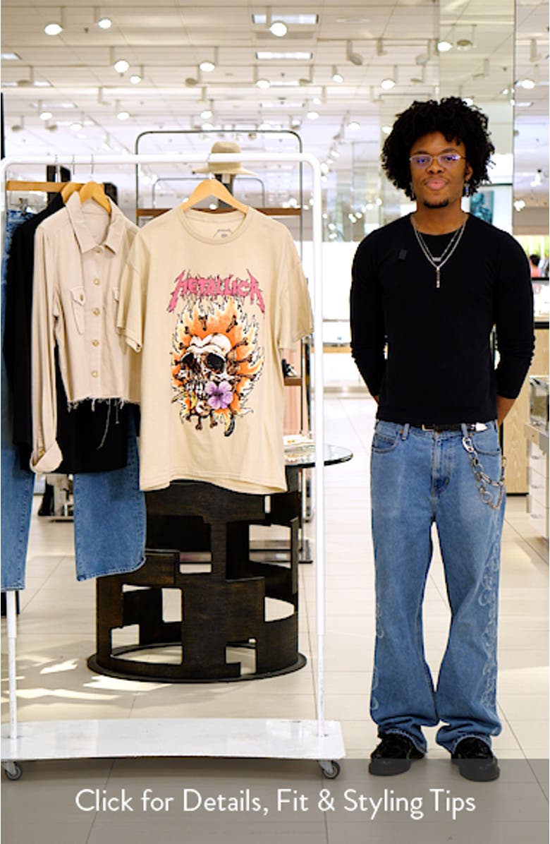 Metallica Skull Cotton Graphic T-Shirt, sales video thumbnail