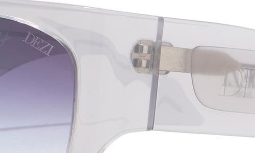Dezi Blockdt 127mm Oversize Shield Sunglasses In Gray