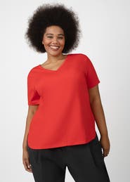 SEE ROSE GO CoolROSE Luxe Reversible Plus Size Tee Shirt