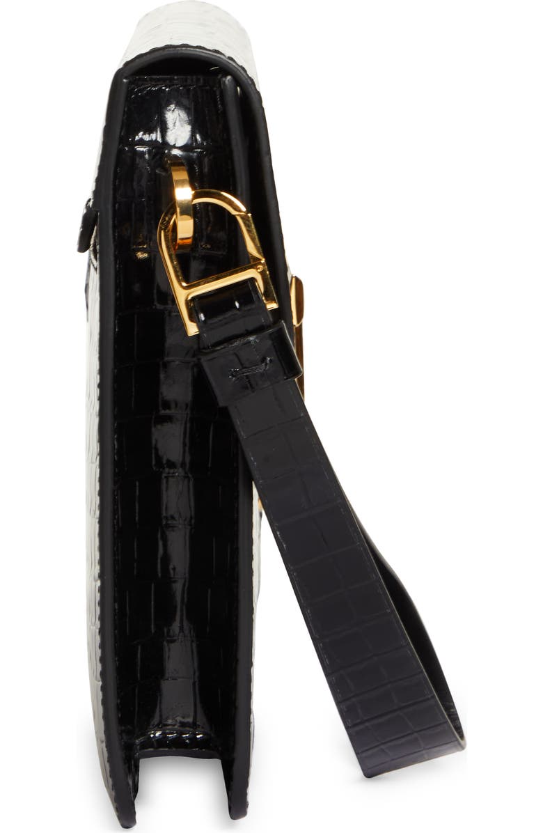 TOM FORD Small T-Clasp Croc Embossed Leather Portfolio, Alternate, color,