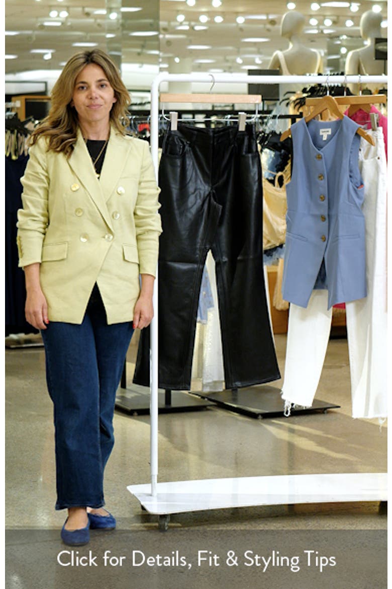 Faux Leather Kick Flare Pants video