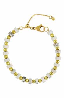 REBL Gender Inclusive White Magnetite Bracelet