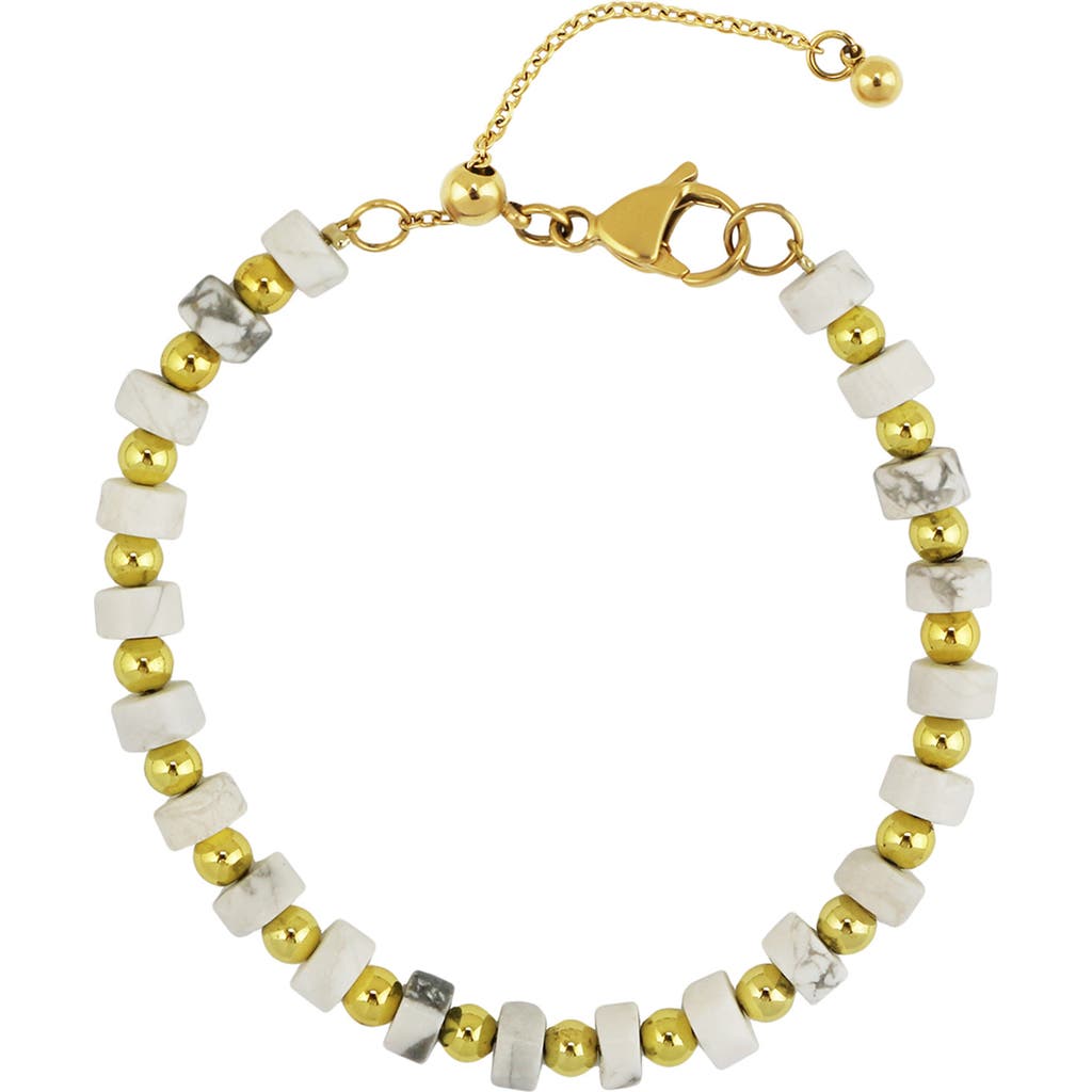 Rebl Gender Inclusive White Magnetite Bracelet