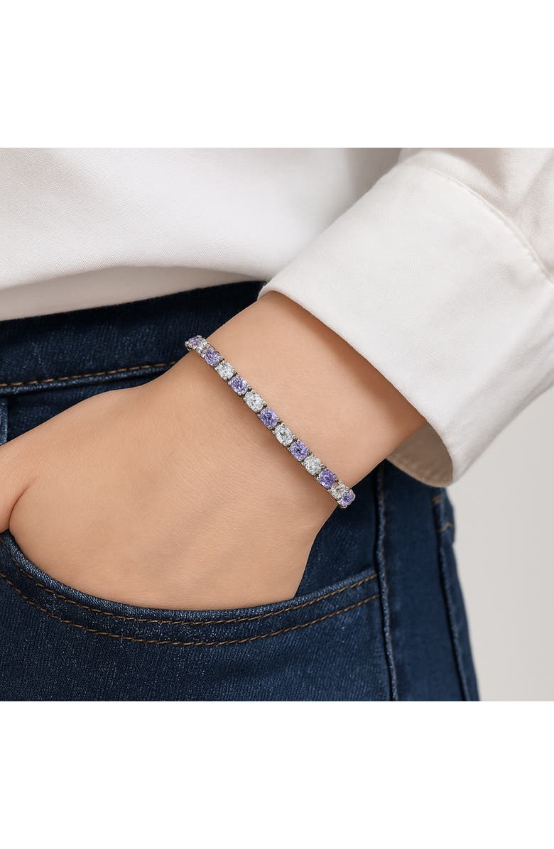 Donatello Gian Created Amethyst Adjustable Tennis Bracelet, Alternate, color, Purple