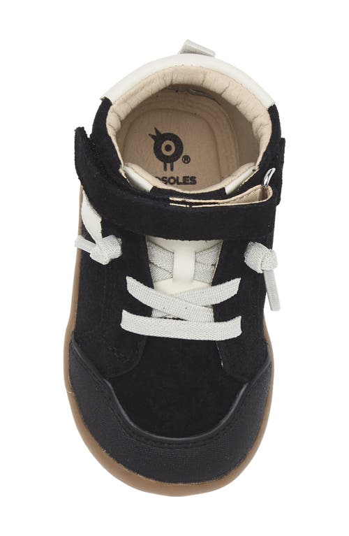 Old Soles Kids' Retro Ground High Top Sneaker In Black