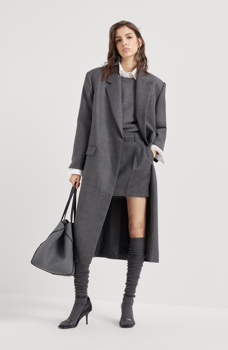 Brunello Cucinelli Coat with monili, Alternate, color, 