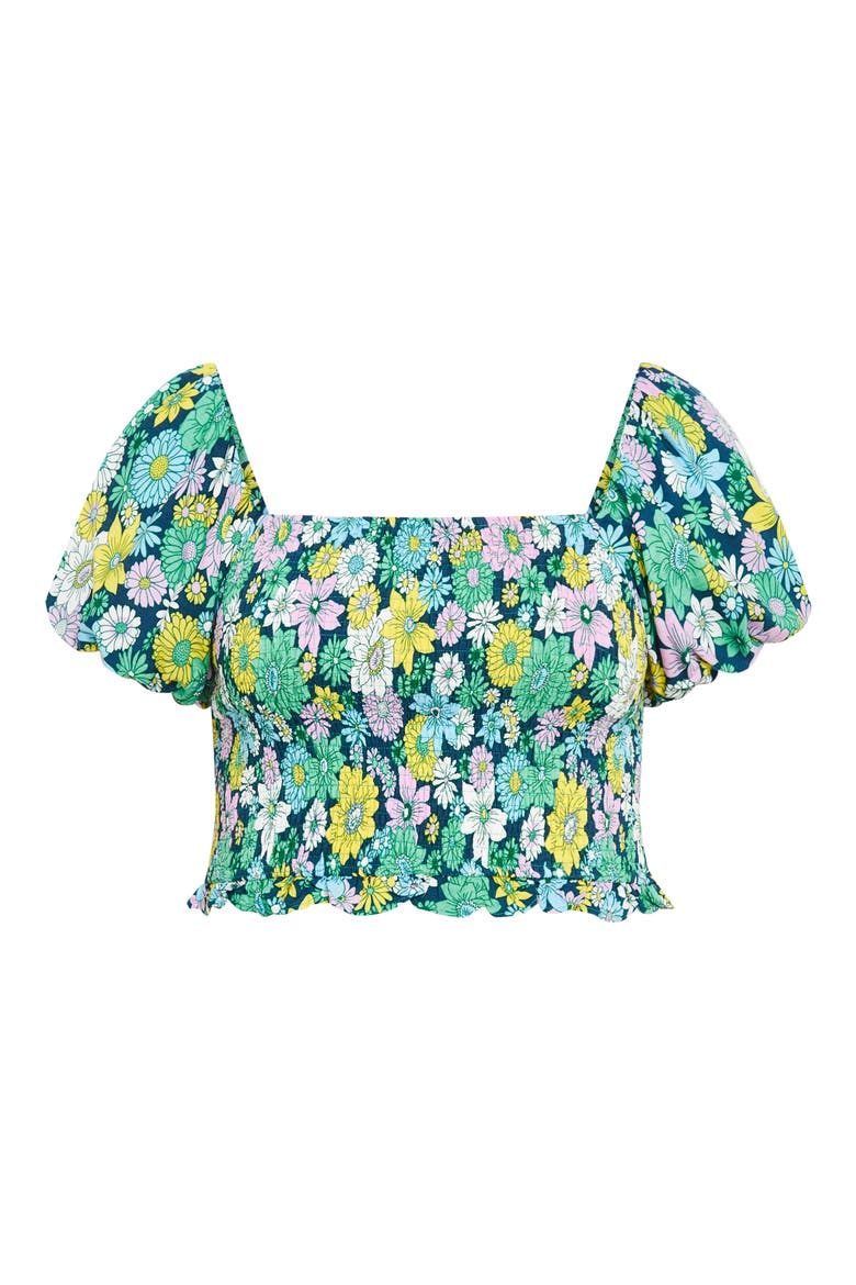Naomi Smocked Off the Shoulder Top, Alternate, color, HIPPIE CHIC